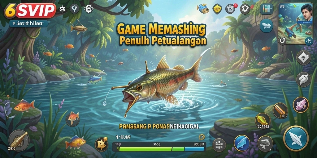 Tangkapan ikan besar di 6SVIP dengan latar belakang laut yang indah.