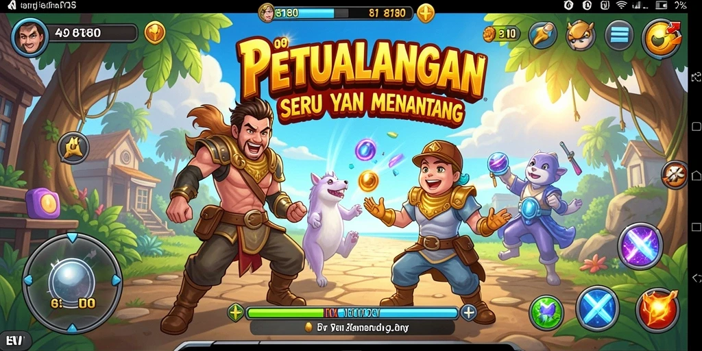 Tampilan gameplay seru dalam 8180 dengan berbagai tantangan menarik.