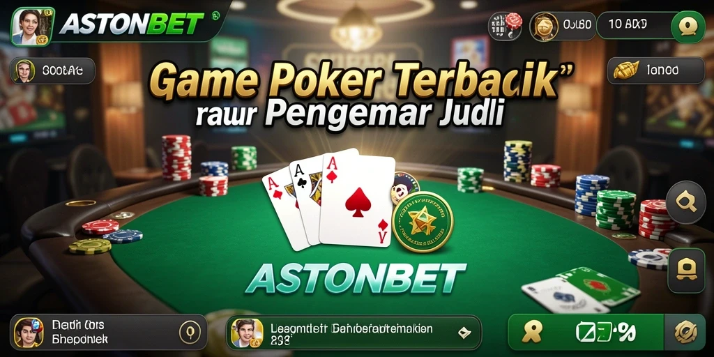 Screenshot gameplay ASTONBET menampilkan suasana poker yang seru dan menarik.