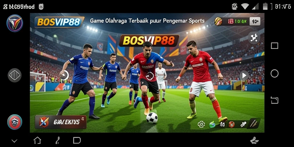 Tampilan gameplay BOSVIP88 yang menegangkan dan seru dalam pertandingan olahraga.