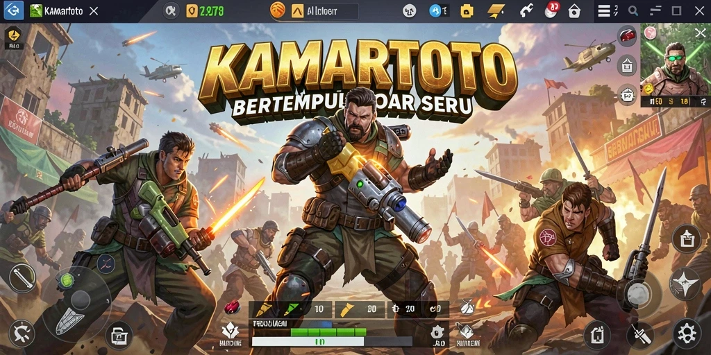 Tampilan seru gameplay Battle Royale di KAMARTOTO.