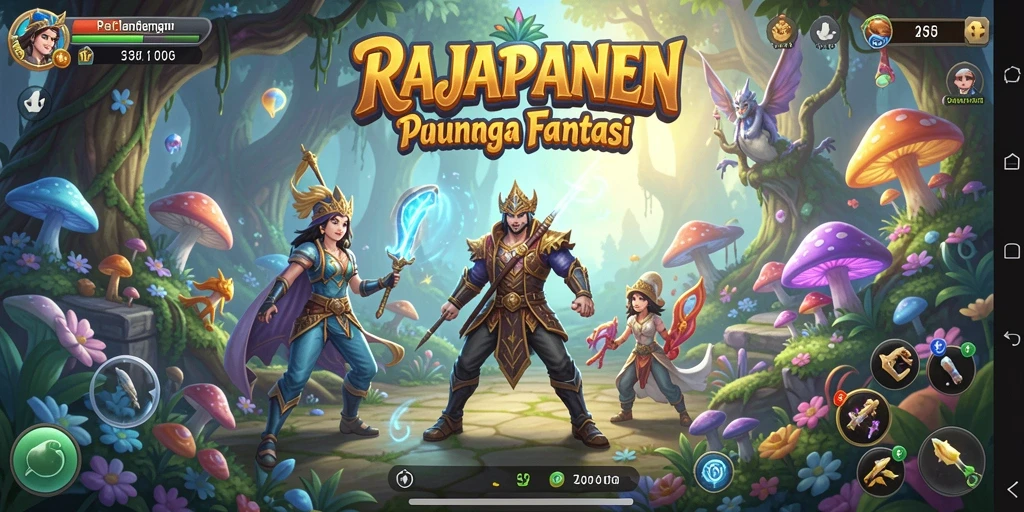 Tangkapan layar RAJAPANEN yang menampilkan gameplay petualangan yang seru.