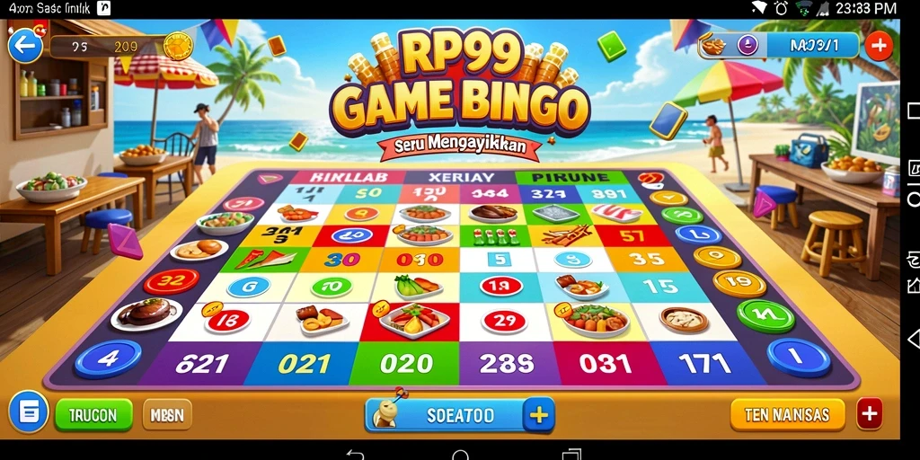 Tampilan gameplay seru dari RP99 dalam bermain Bingo.