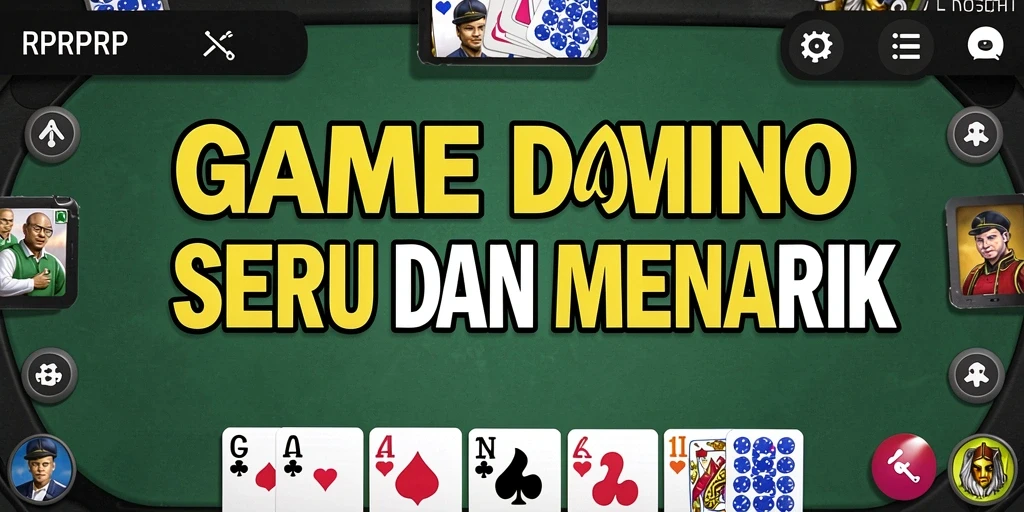 Tampilan permainan Domino yang seru dan menarik di RPRPRP.