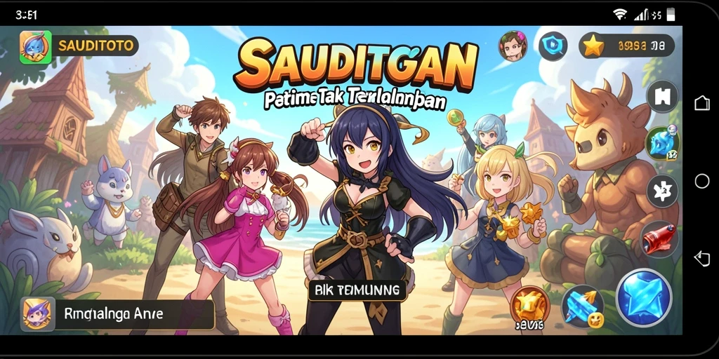 Gambaran gameplay menarik di dunia Anime SAUDITOTO.