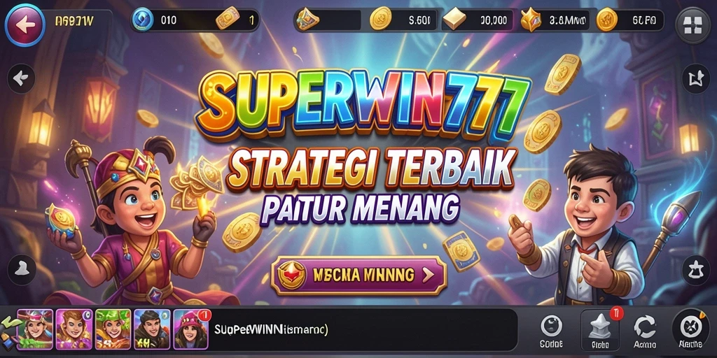 Screenshot utama SUPERWIN777 menampilkan aksi strategis yang mendebarkan.