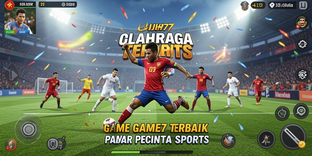 Screenshot UH77 yang menunjukkan aksi seru dalam pertandingan olahraga.