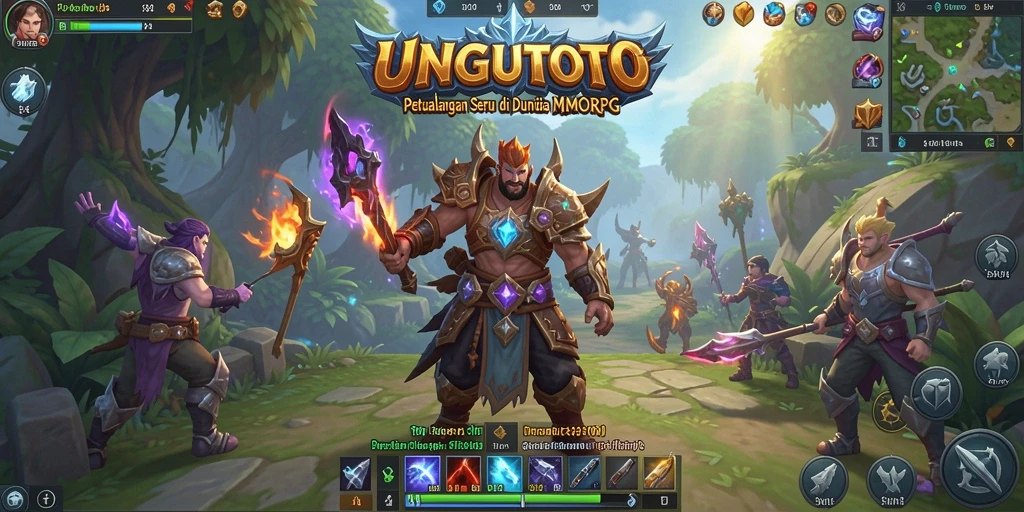 Screenshot gameplay UNGUTOTO dengan aksi pertarungan yang mendebarkan.