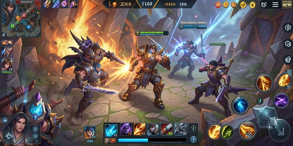 Tampilan gameplay seru dan karakter unik di ZK6.