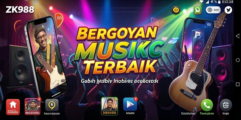 Tampilan gameplay seru dengan irama musik yang menggugah semangat.